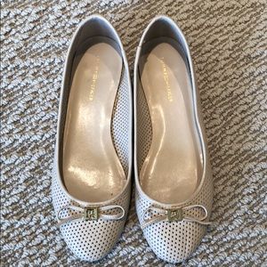 Tan Tommy Hilfiger Mirella Perforated Ballet Flat